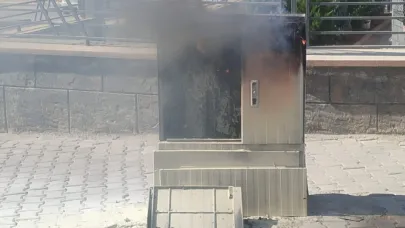 Şanlıurfa'da aşırı sıcaklardan dolayı trafolar yanıyor! O anlar kamerada