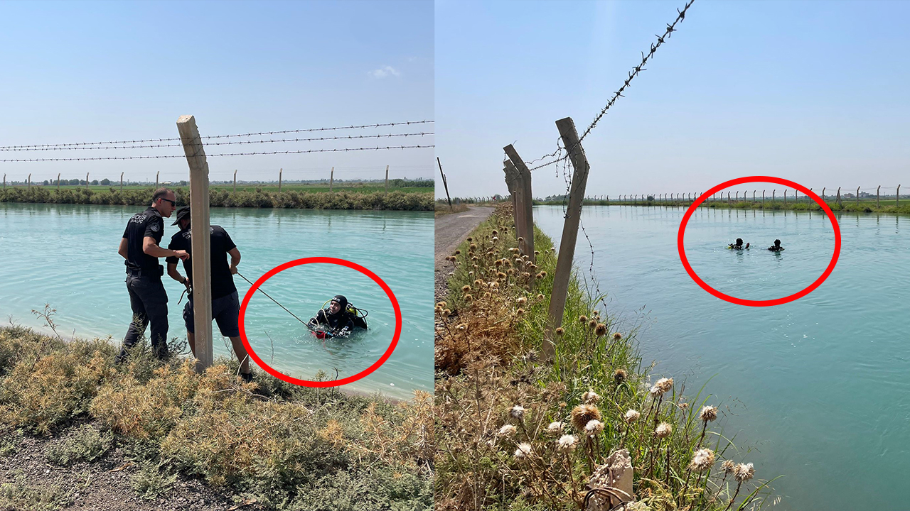 Şanlıurfa’da AFAD ve itfaiye ekipleri sulama kanalında genç arıyor