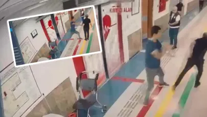 Şanlıurfa'da hastanedeki bıçaklı saldırı kamerada