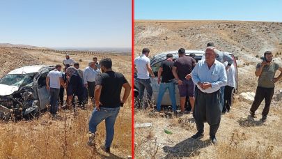 Adıyaman-Şanlıurfa Karayolunda araç takla attı! Yaralı var