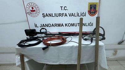 Suruç’ta define kazısı yapan 4 zanlı suçüstü yakalandı