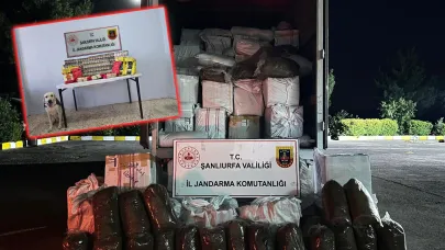 Şanlıurfa’da jandarma şok yol aramasında tonlarca kaçak ürün ele geçirdi