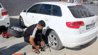 Şanlıurfa’da avukat kadının aracının lastikleri kesildi