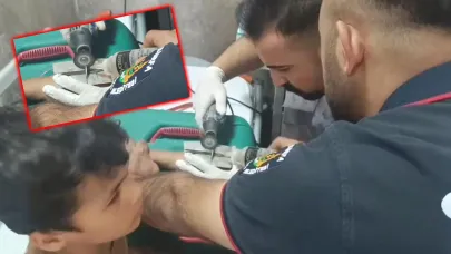 Şanlıurfa’da Çocuğun Parmağına Sıkışan Cıvata Pulu İtfaiye Tarafından Çıkarıldı