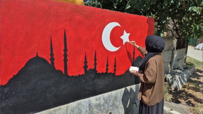 Urfa’da görevli öğretmenin eseri köyün sembolü oldu