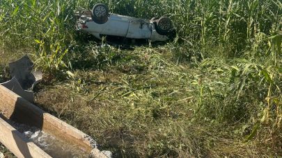 Şanlıurfa'da otomobil devrildi: 1 ölü, 1 yaralı