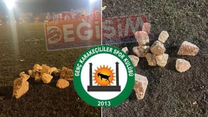 Genç Karakeçililer Spor Kulübü’nden ‘taş’ tepkisi