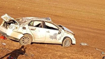 Kontrolden çıkan otomobil tarlaya uçtu: 1 yaralı