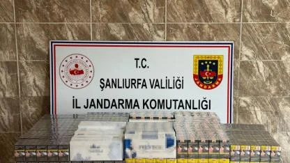 Şanlıurfa’da 7 bin 958 paket kaçak sigara ele geçirildi