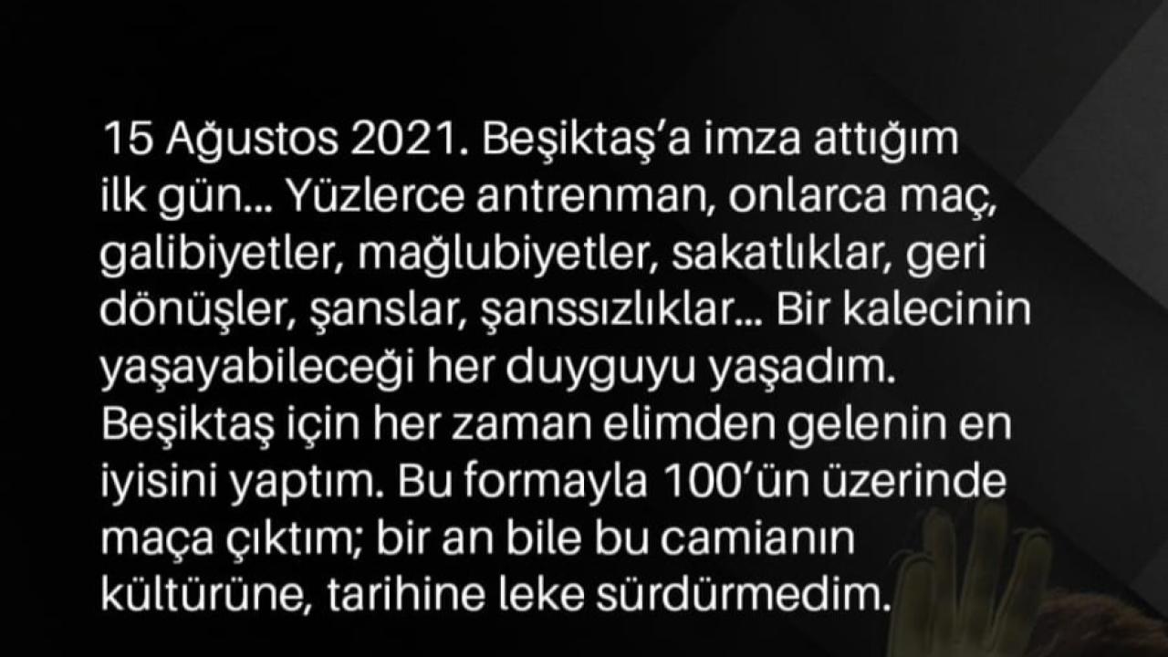 Mert Günok'tan veda mesajı