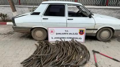 Şanlıurfa'da Kablo hırsızı suçüstü yakalandı