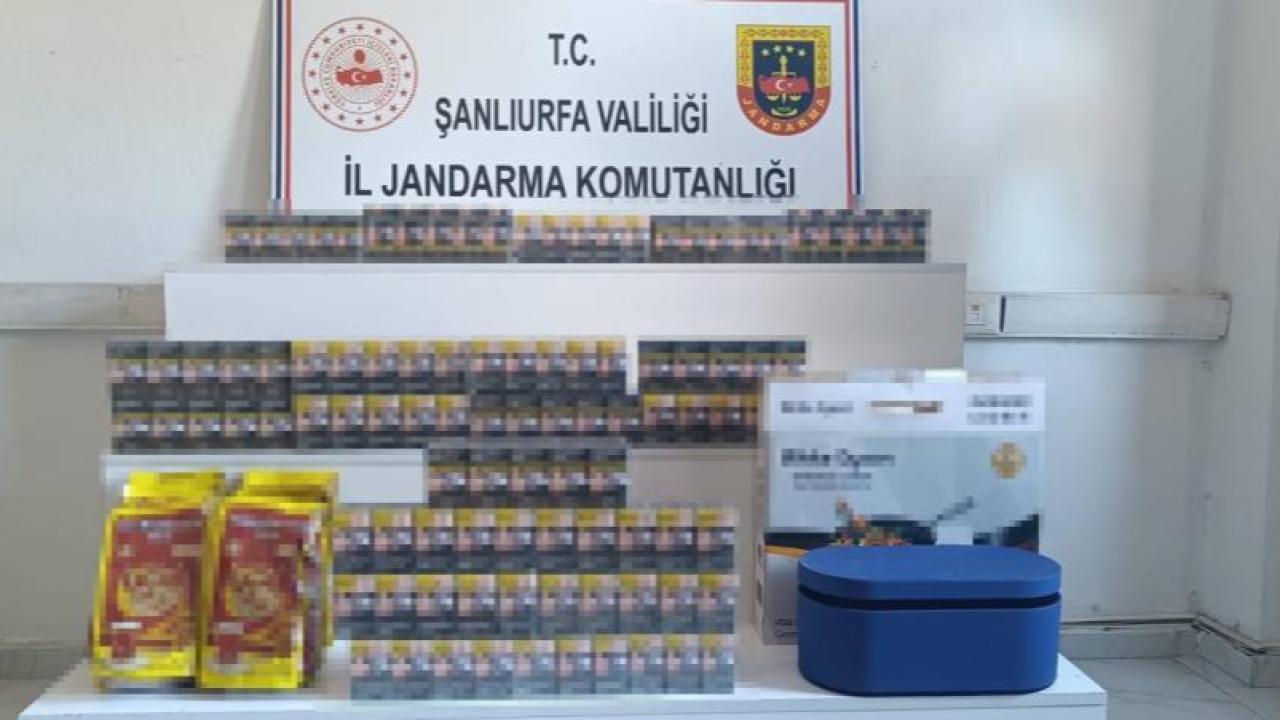 Şanlıurfa'da kaçak sigara ile çeşitli miktarda kaçak ürün ele geçirildi