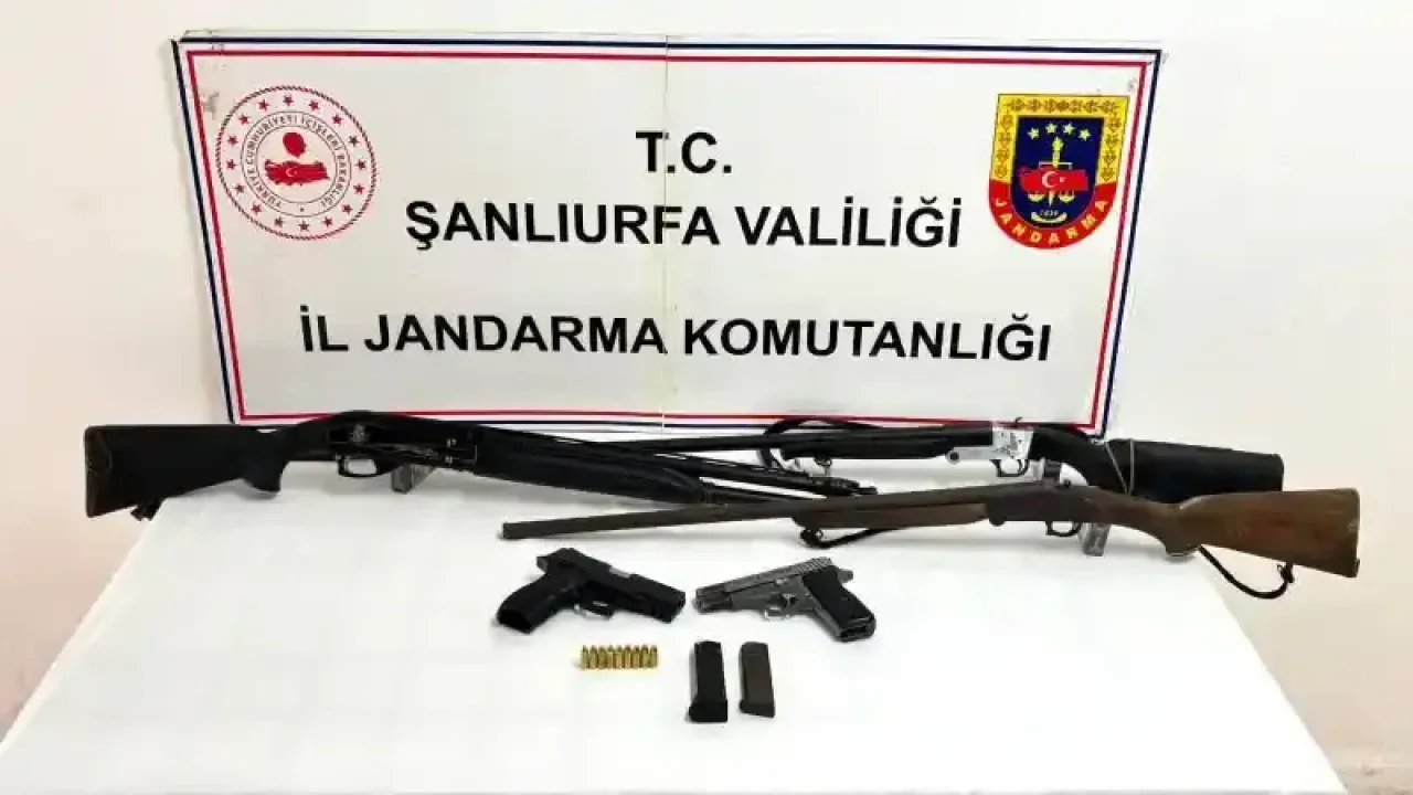 Şanlıurfa’da ruhsatsız silah operasyonu