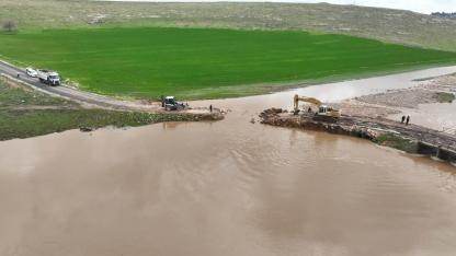 Viranşehir'de sel onarımı