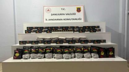 Şanlıurfa’da kaçak nargile tütünü ele geçirildi