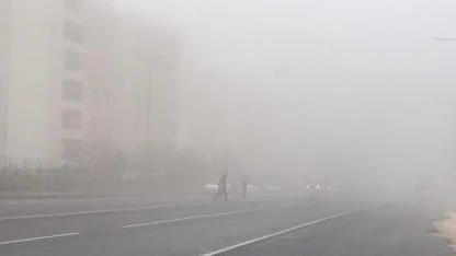 Şanlıurfaya sis bulutu çöktü