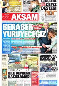 AKŞAM Gazete Manşeti