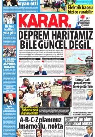 KARAR Gazete Manşeti