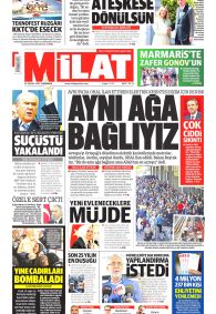 MİLAT Gazete Manşeti
