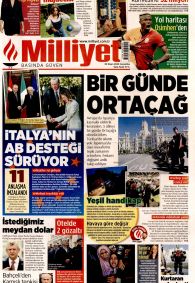 MİLLİYET Gazete Manşeti