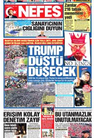 Nefes Gazetesi Gazete Manşeti