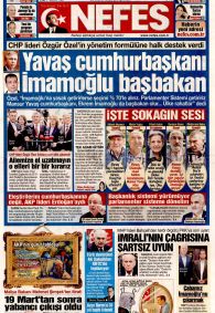 NEFES Gazete Manşeti