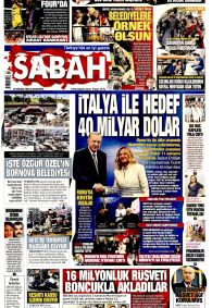 SABAH Gazete Manşeti