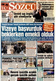 SÖZCÜ Gazete Manşeti
