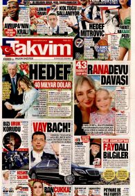 TAKVİM Gazete Manşeti