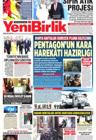 Yeni Birlik Gazetesi Gazete Manşeti