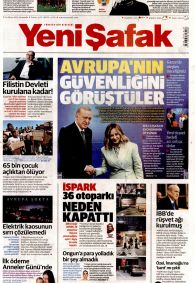 YENİ ŞAFAK Gazete Manşeti